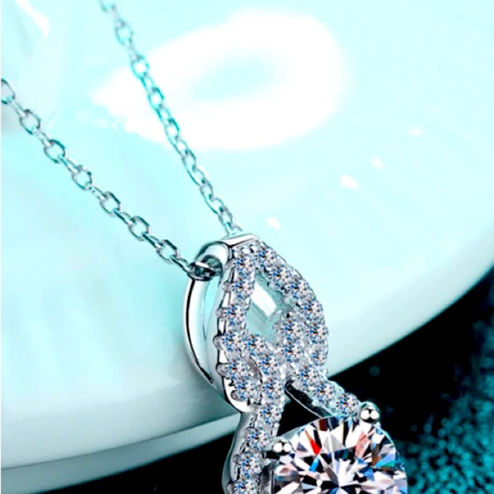 CARAT MOISSANITE PENDANT NECKLACE